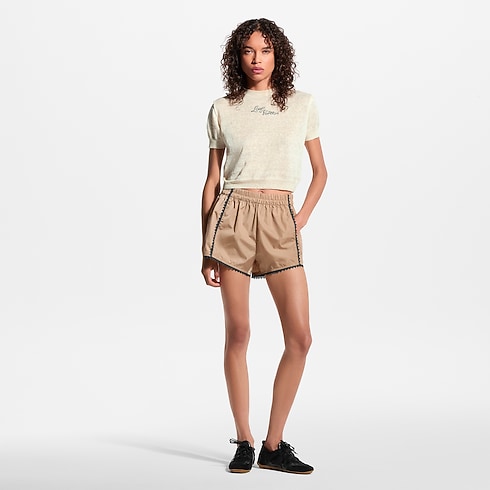 Top in maglia con firma Louis Vuitton Donna Abbigliamento Camicie e T-Shirt | LOUIS VUITTON (Zoom prodotto)