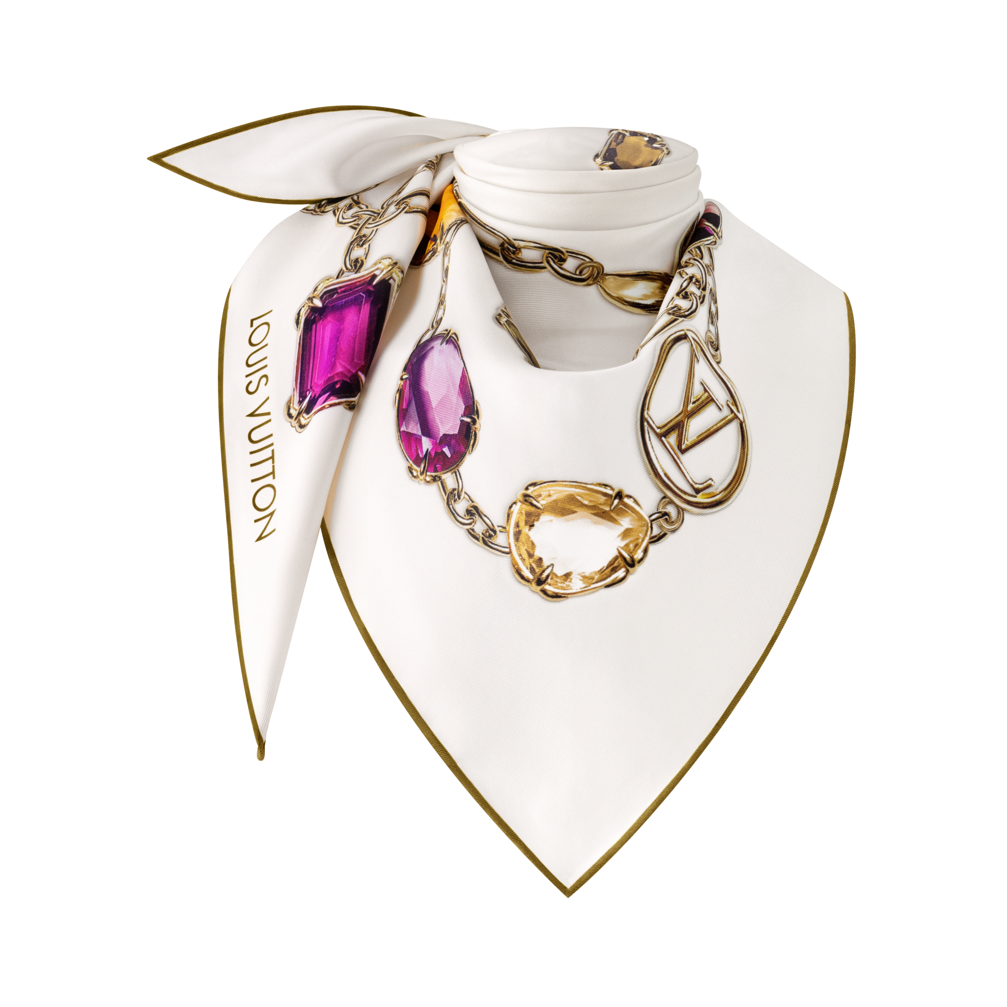 Triangolo in seta Heirloom S00 Donna Accessori Foulard in seta e Bandeaux | LOUIS VUITTON (Zoom prodotto)