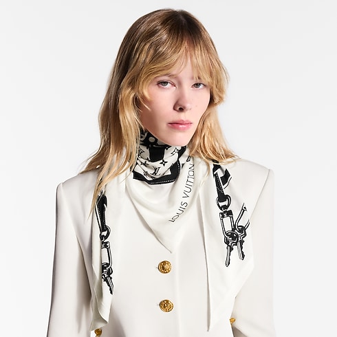 Triangolo LV Straps S00 Donna Accessori Foulard in seta e Bandeaux | LOUIS VUITTON (Zoom prodotto)