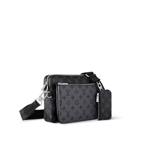 Trio Messenger Monogram Eclipse Uomo Borse da Uomo Tutte le borse | LOUIS VUITTON (Zoom prodotto)