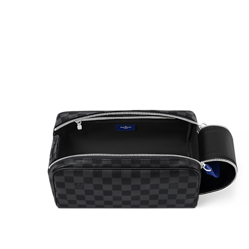 Trousse toilette Dopp Kit Tela Damier Graphite Uomo Viaggio Accessori da Viaggio | LOUIS VUITTON (Zoom prodotto)