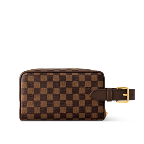 Trousse toilette Dopp Kit Tela Damier Ébène Uomo Viaggio Accessori da Viaggio | LOUIS VUITTON (Zoom prodotto)