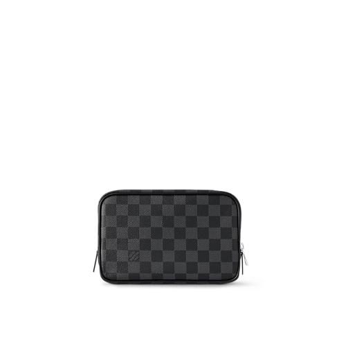 Trousse Toilette PM Tela Damier Graphite Uomo Viaggio Accessori da Viaggio | LOUIS VUITTON (Zoom prodotto)