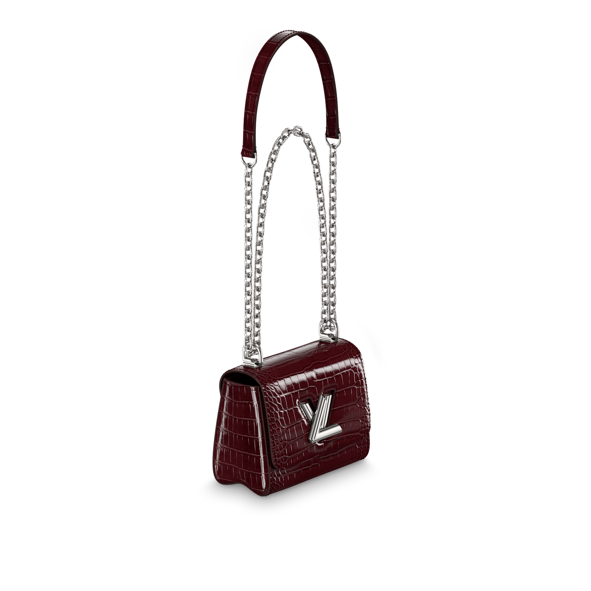 Twist Mini Chain Crocodilien Brillant Les Extraordinaires Peronalizzazione Hidden personalization products | LOUIS VUITTON (Zoom prodotto)