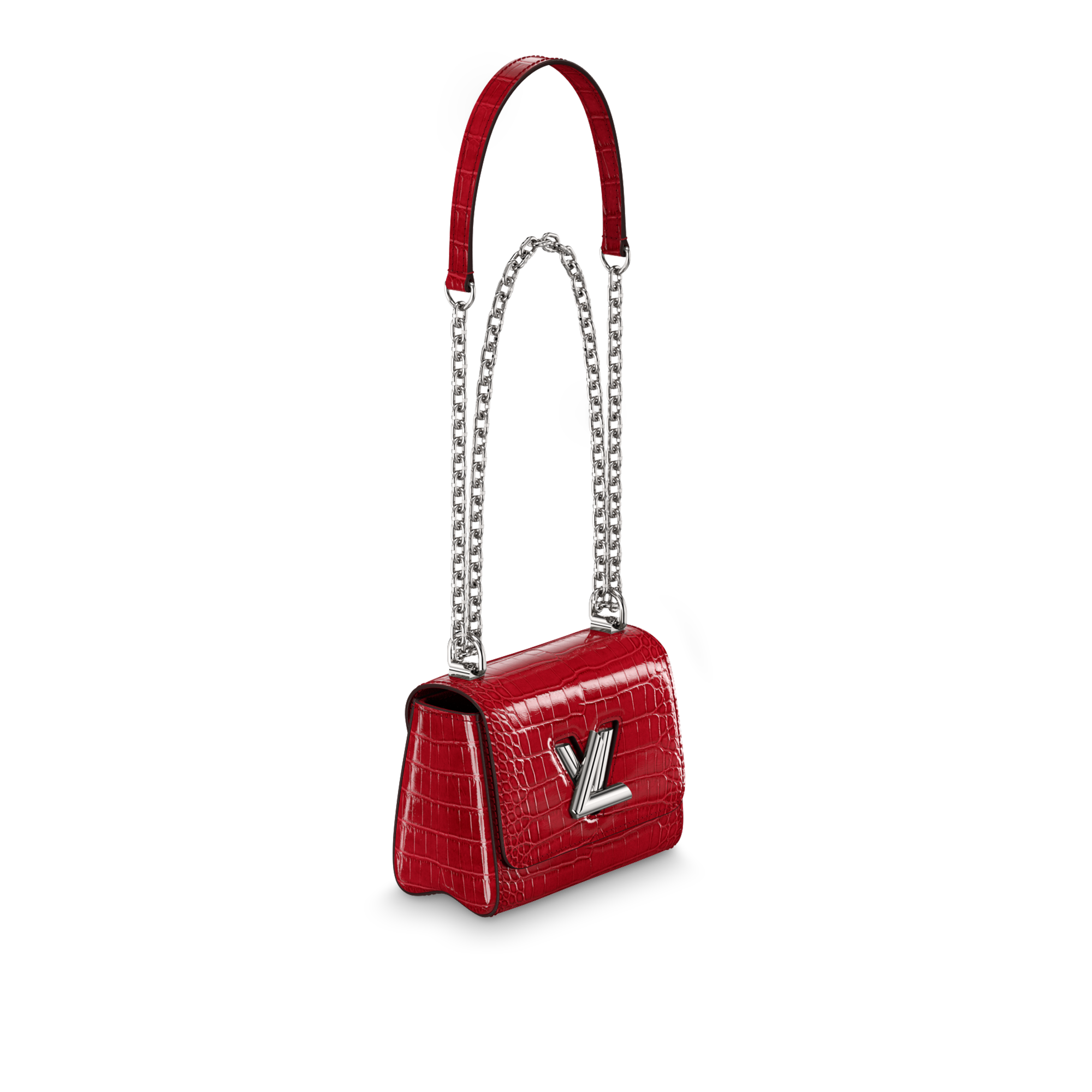 Twist Mini Chain Crocodilien Brillant Les Extraordinaires Peronalizzazione Hidden personalization products | LOUIS VUITTON (Zoom prodotto)