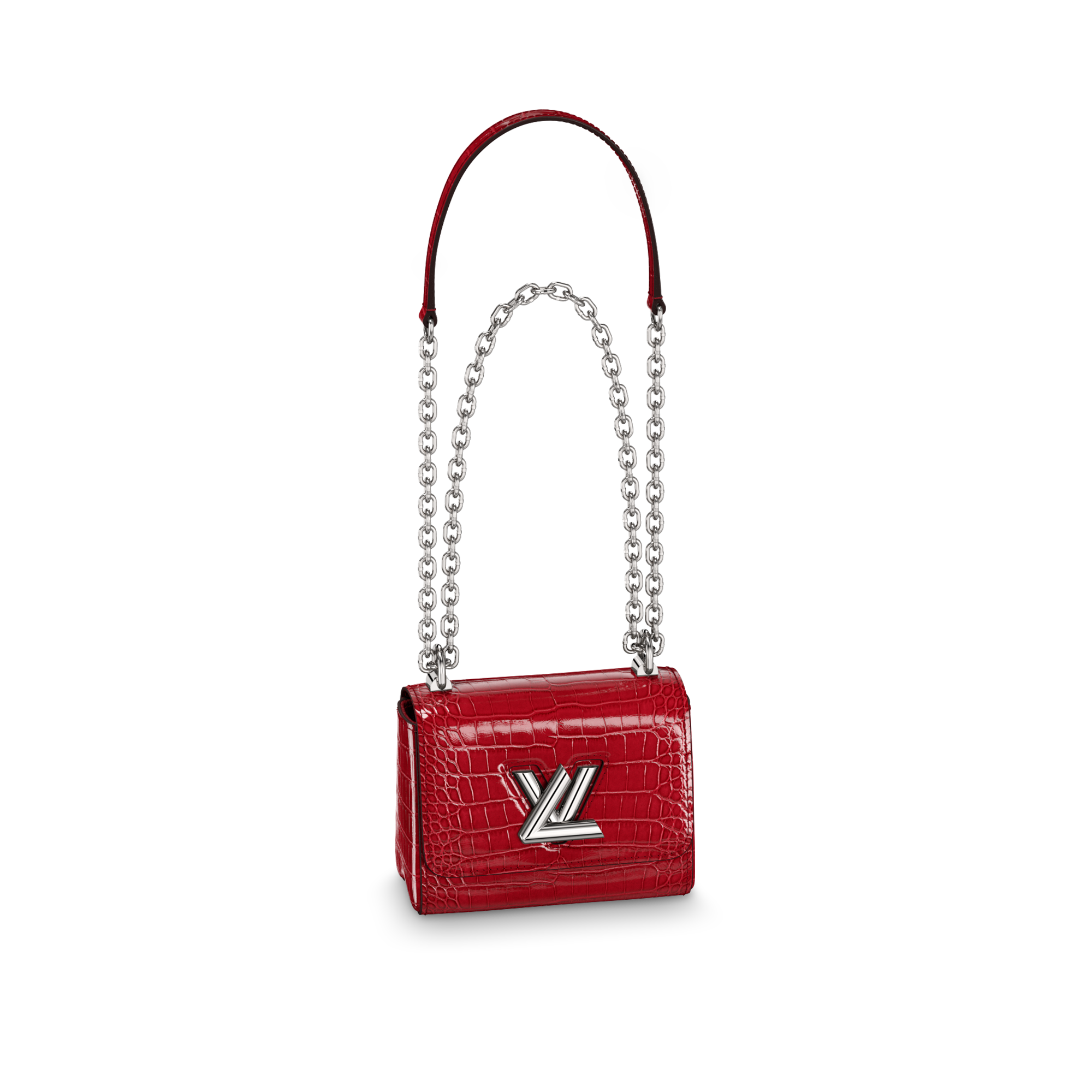 Twist Mini Chain Crocodilien Brillant Les Extraordinaires Peronalizzazione Hidden personalization products | LOUIS VUITTON (Zoom prodotto)