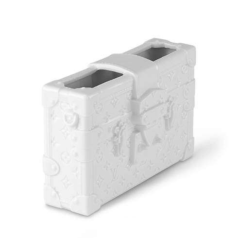 Vaso di porcellana Petite Malle Tela Monogram Bauli, Viaggio e Casa In Evidenza Campagna Art of Living | LOUIS VUITTON (Zoom prodotto)