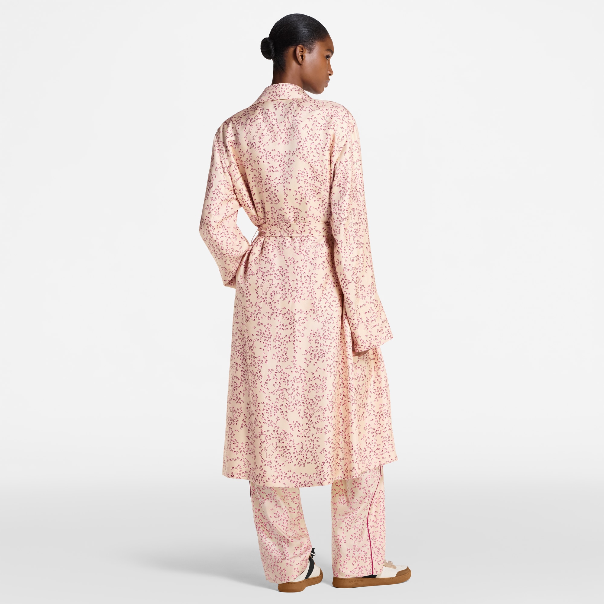 Vestaglia con motivo Cat-and-Mouse stampato  Donna Abbigliamento Cappotti e Giacche | LOUIS VUITTON (Zoom prodotto)