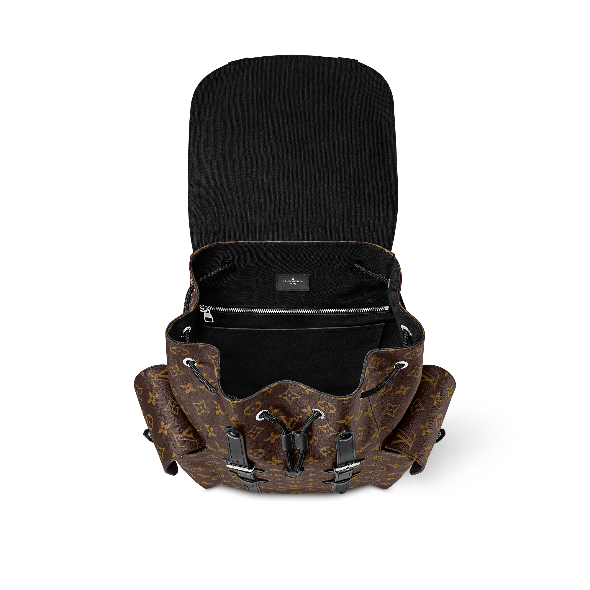 Zaino Christopher MM Tela Monogram Macassar Uomo Viaggio Tutte le Valigie e Accessori | LOUIS VUITTON (Zoom prodotto)