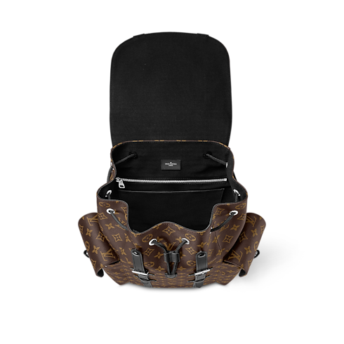 Zaino Christopher MM Tela Monogram Macassar Uomo Viaggio Tutte le Valigie e Accessori | LOUIS VUITTON (Zoom prodotto)