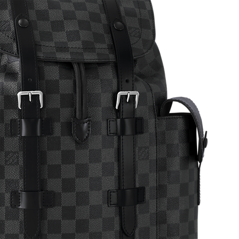 Zaino Christopher MM Tela Damier Graphite Uomo Viaggio Tutte le Valigie e Accessori | LOUIS VUITTON (Zoom prodotto)