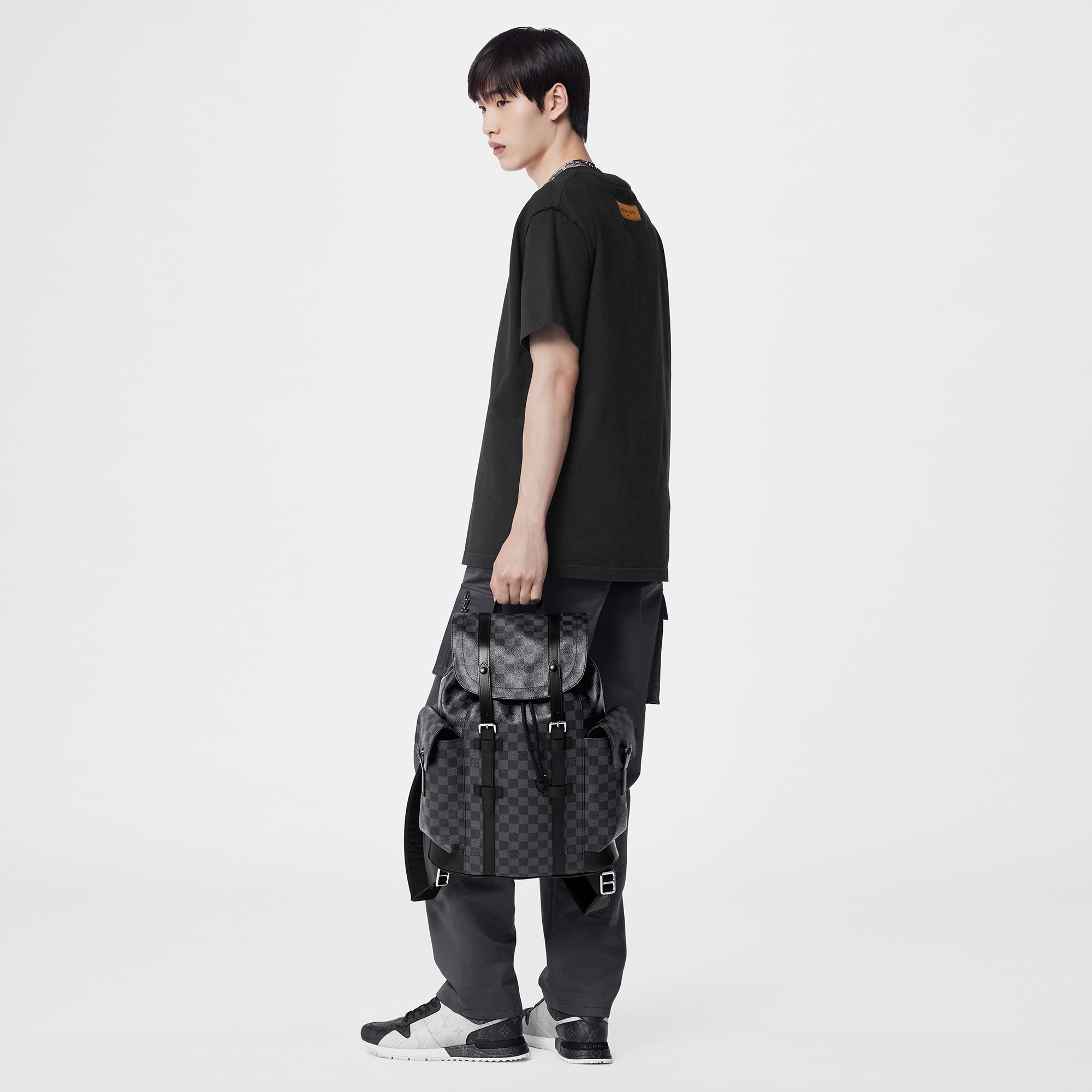 Zaino Christopher MM Tela Damier Graphite Uomo Viaggio Tutte le Valigie e Accessori | LOUIS VUITTON (Zoom prodotto)