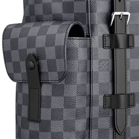 Zaino Christopher MM Tela Damier Graphite Uomo Viaggio Tutte le Valigie e Accessori | LOUIS VUITTON (Zoom prodotto)