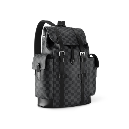 Zaino Christopher MM Tela Damier Graphite Uomo Viaggio Tutte le Valigie e Accessori | LOUIS VUITTON (Zoom prodotto)