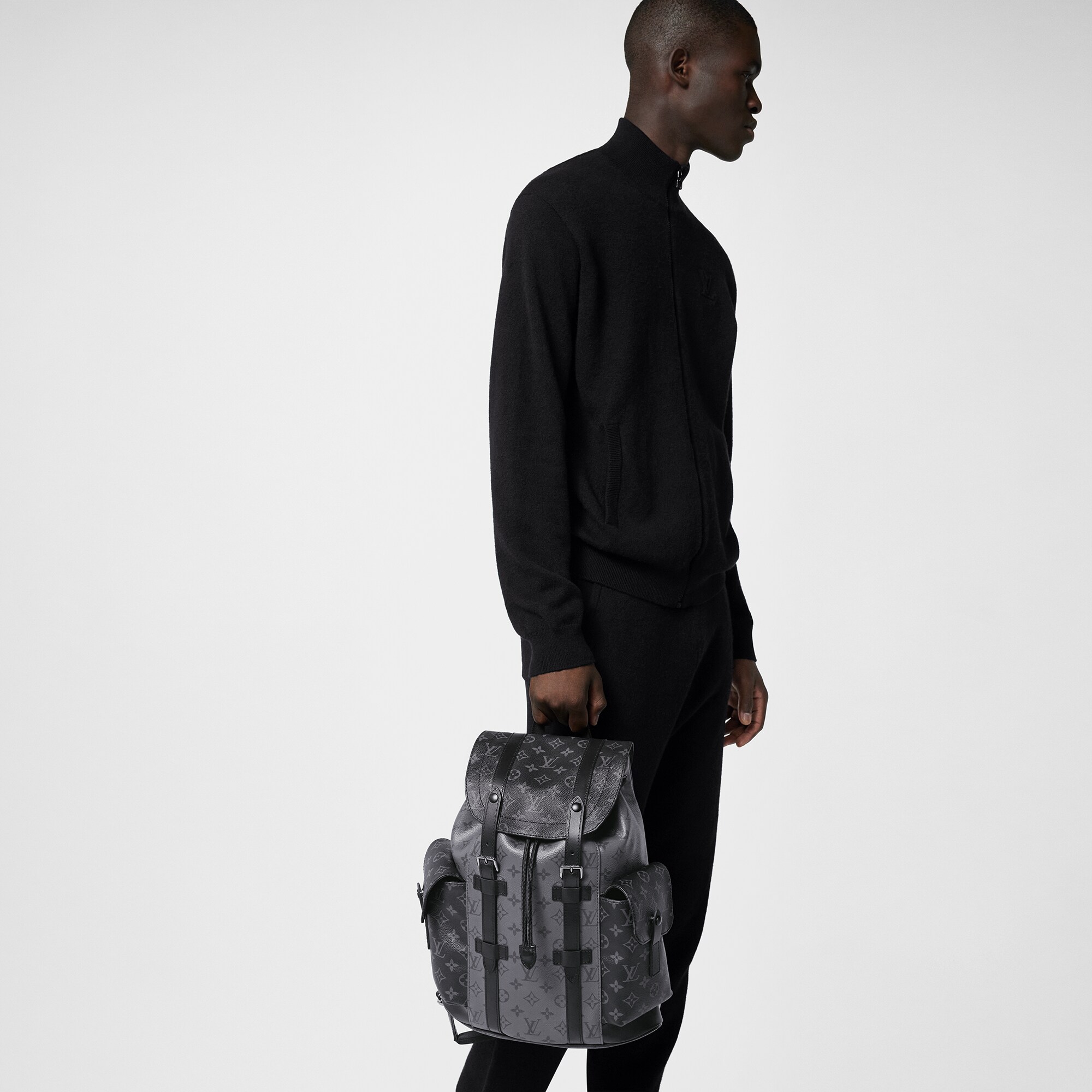 Zaino Christopher PM Monogram Eclipse Uomo Borse da Uomo All Collections | LOUIS VUITTON (Zoom prodotto)