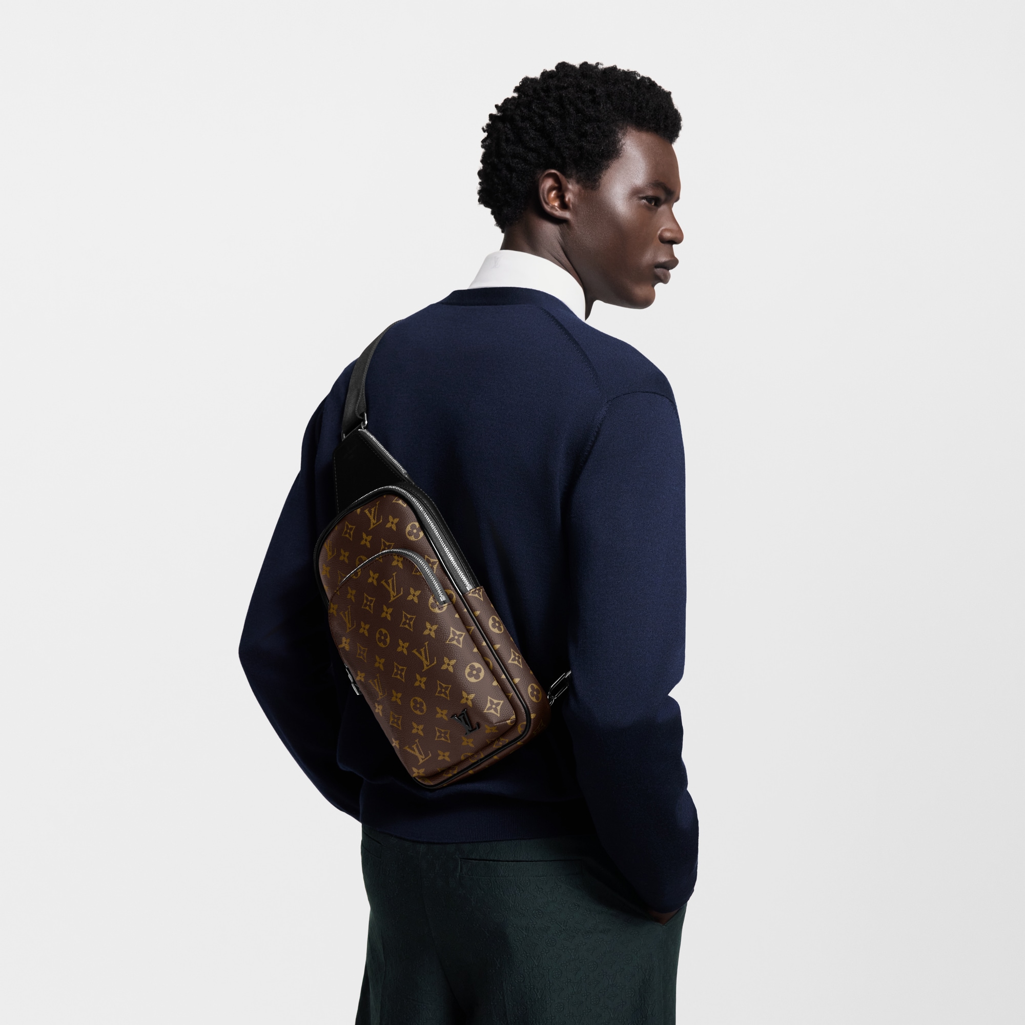 Zaino monospalla Avenue NM Tela Monogram Macassar Uomo Borse da Uomo All Collections | LOUIS VUITTON (Zoom prodotto)