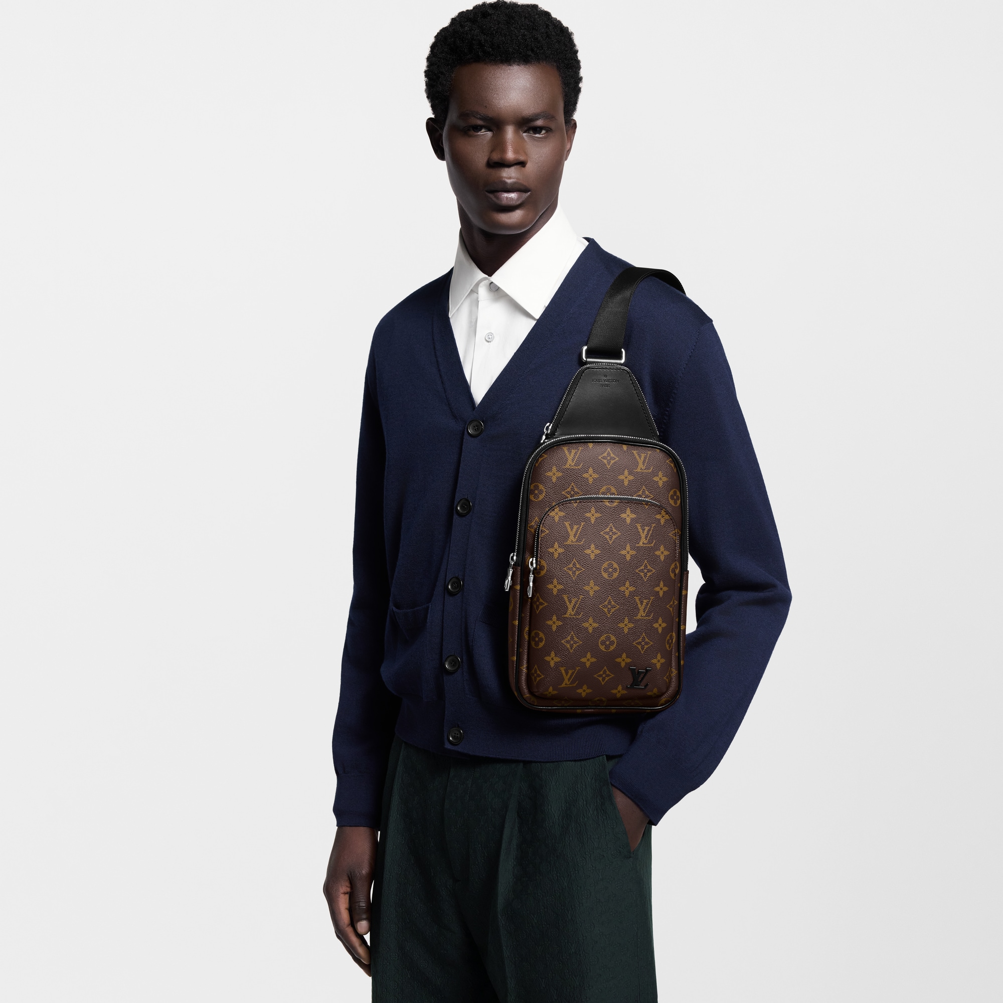 Zaino monospalla Avenue NM Tela Monogram Macassar Uomo Borse da Uomo All Collections | LOUIS VUITTON (Zoom prodotto)