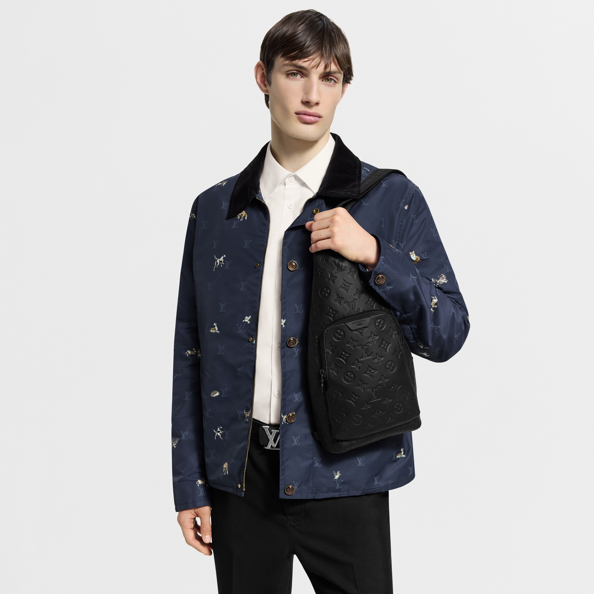 Zaino monospalla Duo Pelletteria Monogram Shadow Borse e Piccola Pelletteria Borse da Uomo Novità | LOUIS VUITTON (Zoom prodotto)