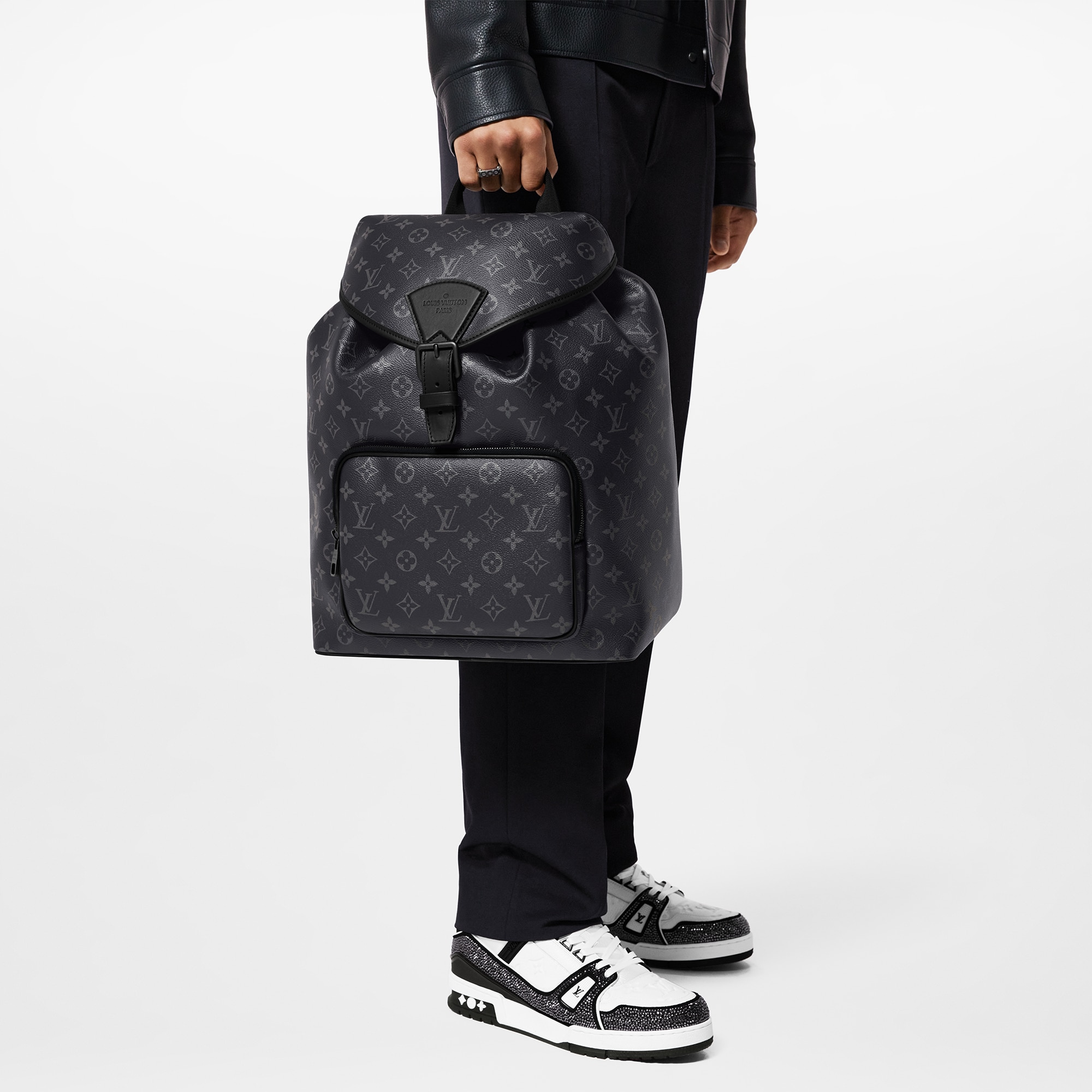 Zaino Montsouris Monogram Eclipse Uomo Borse da Uomo Tutte le collezioni | LOUIS VUITTON (Zoom prodotto)