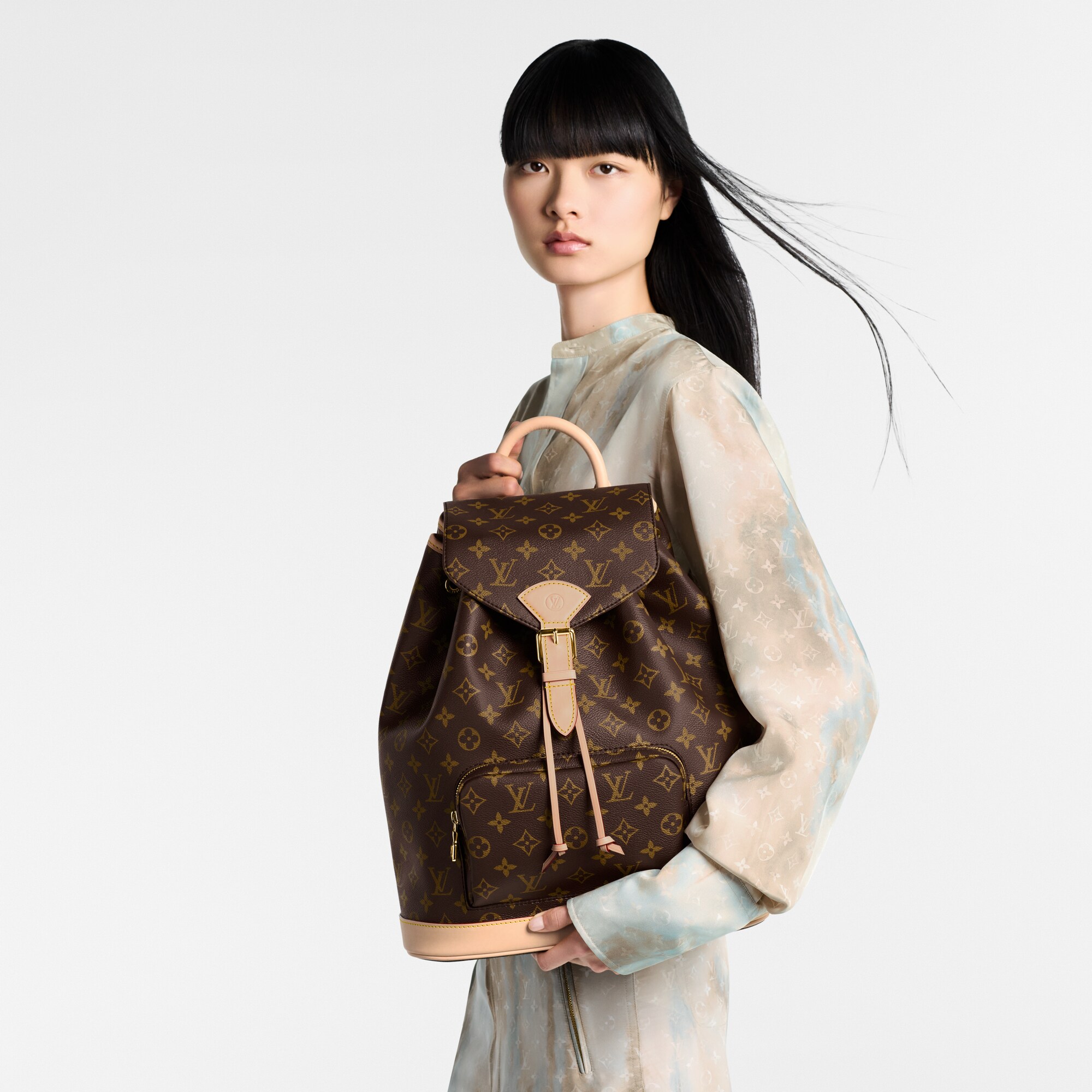 Zaino Montsouris MM Tela Monogram Donna Borse da Donna Borse da donna | LOUIS VUITTON (Zoom prodotto)
