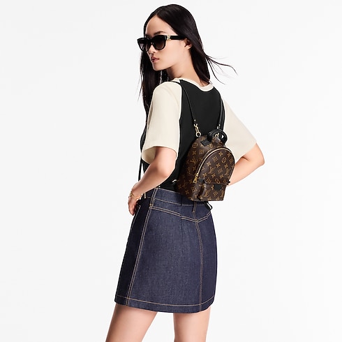 Zaino Palm Springs Mini Tela Monogram Donna Borse da Donna Borse da donna | LOUIS VUITTON (Zoom prodotto)