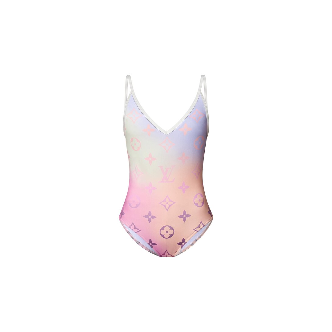 Costume da bagno intero con motivo Monogram Gradient e dettaglio cut-out -  Abbigliamento | LOUIS VUITTON