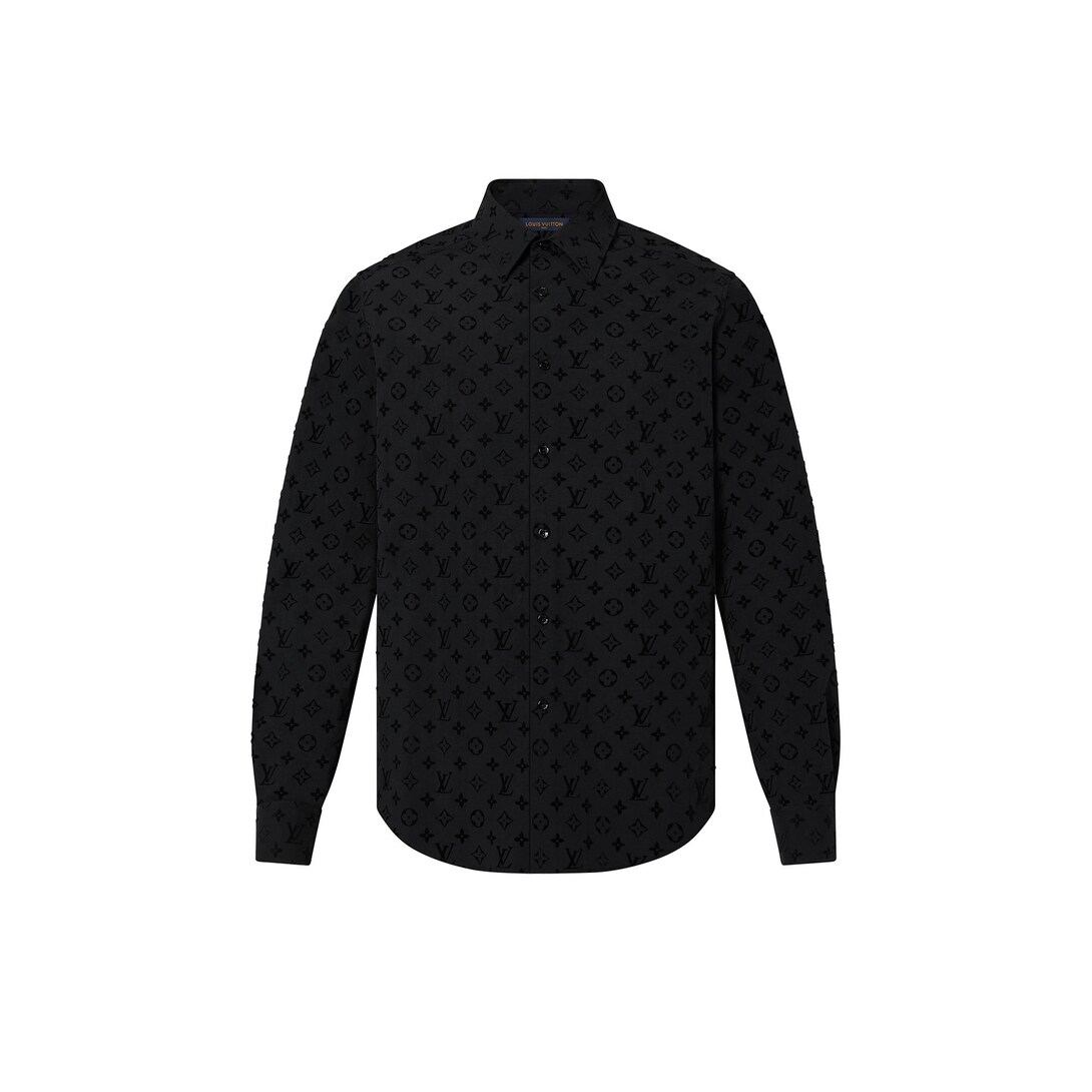 louis vuitton flocked monogram classic shirt