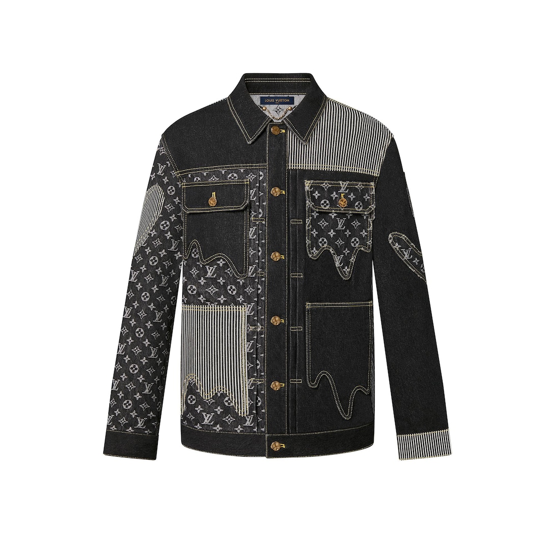 Giacca di jeans in stile workwear con motivo Monogram Crazy - Abbigliamento  | LOUIS VUITTON